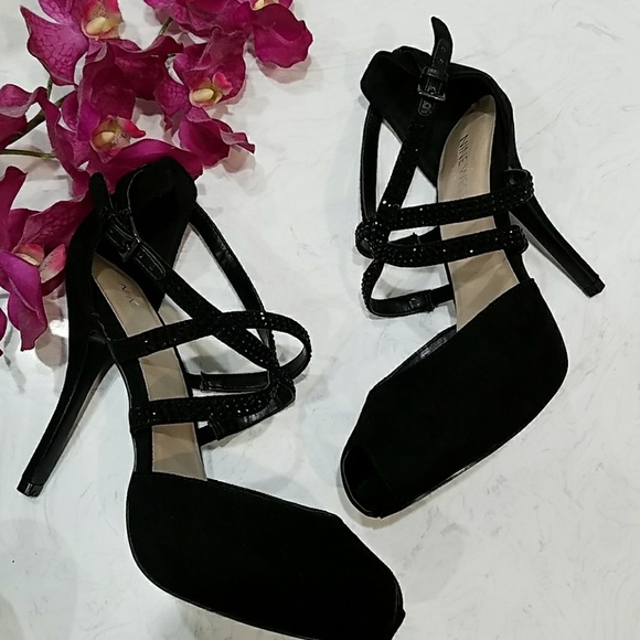 Nine West Shoes - Nine West Suede Peep Toe Heel - NWOT